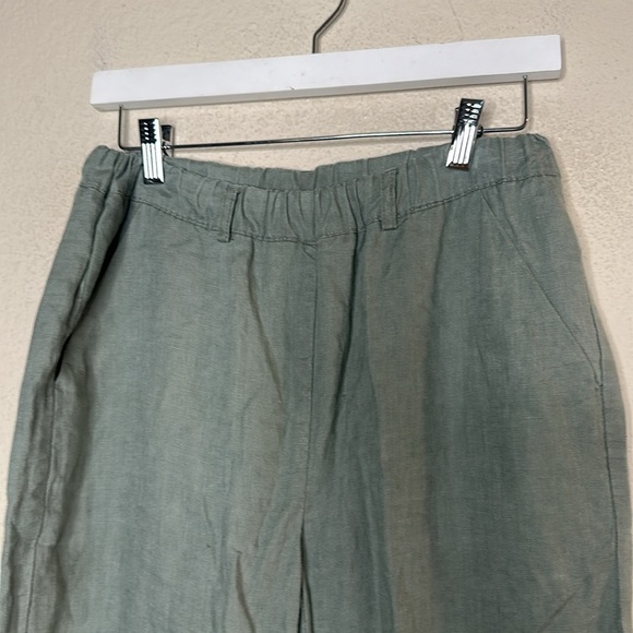 Quince 100% linen Pants Wide Leg Sage Size XS Minimalist Coastal - Picture 4 of 7